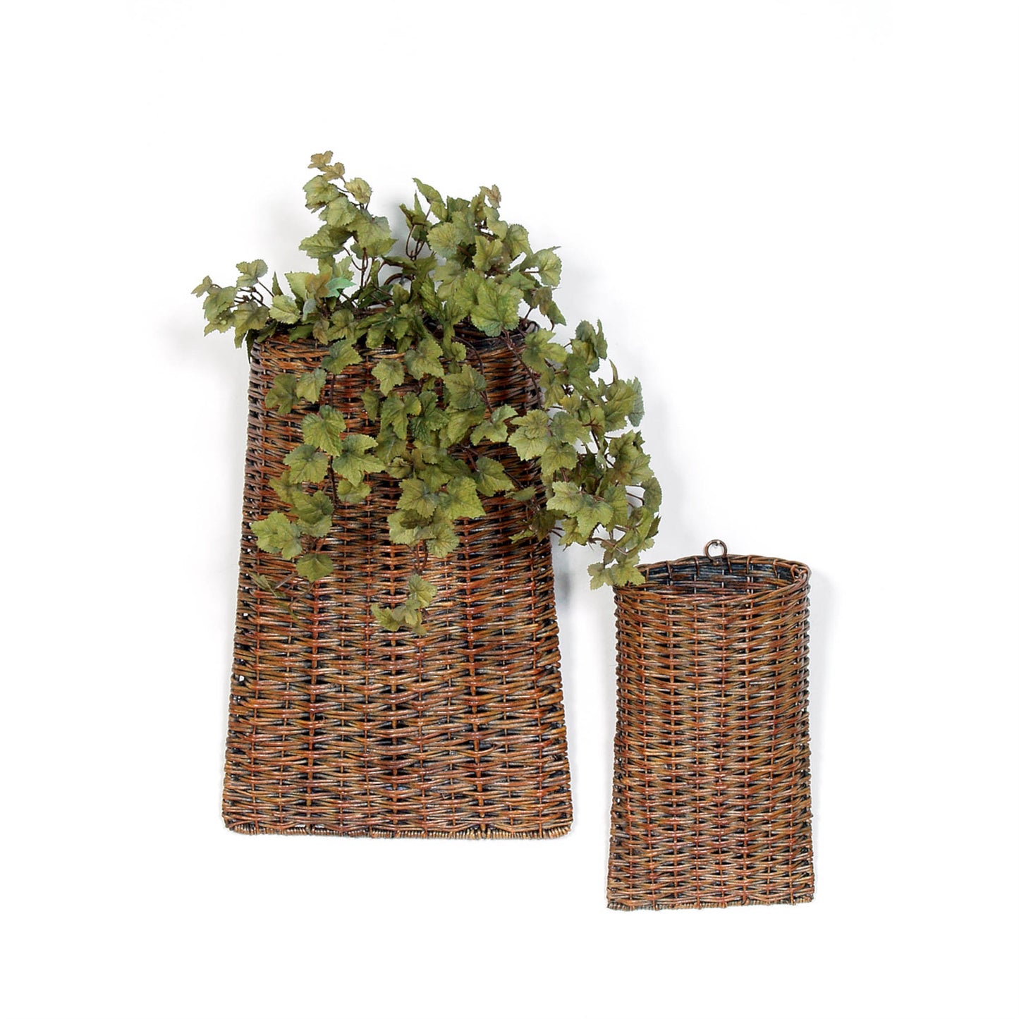 Woven Rattan Wall Basket (Set of 2)