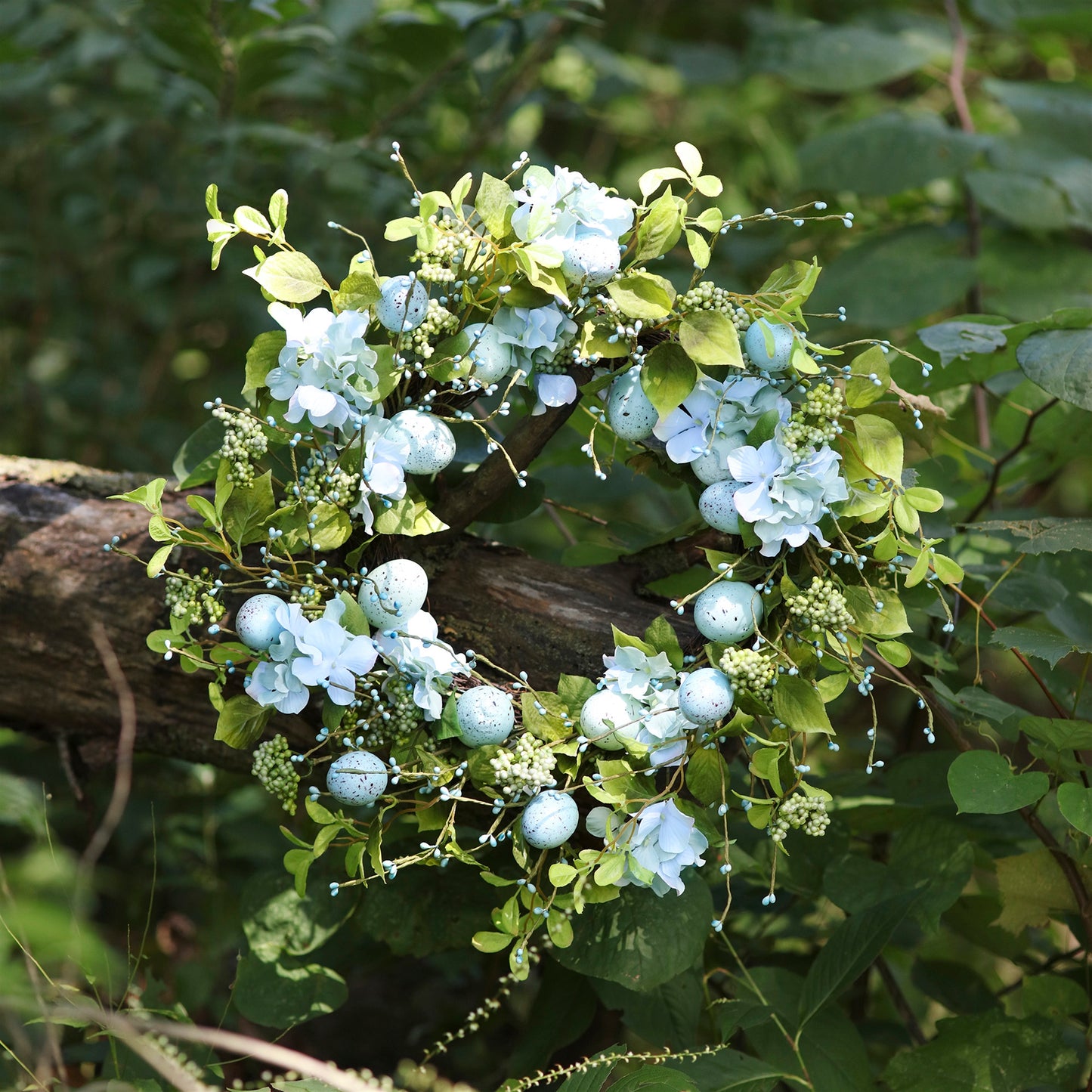 Spring Egg Floral Wreath 22"D