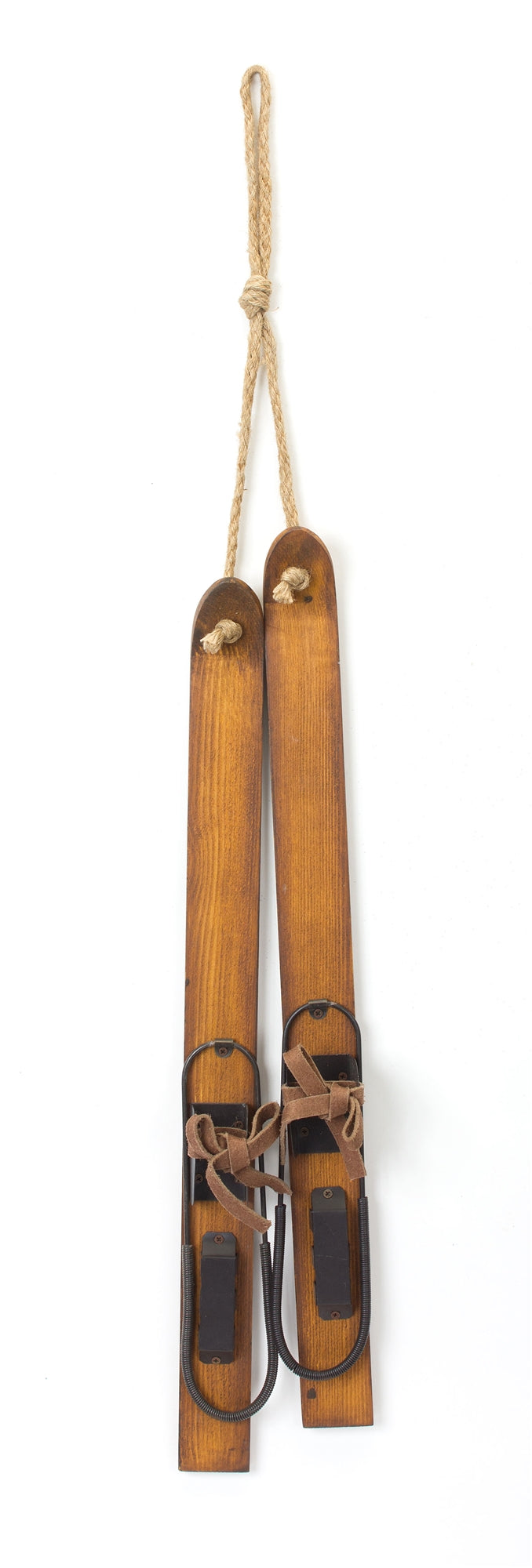 Vintage Wood Hanging Ski Decor (Set of 4)