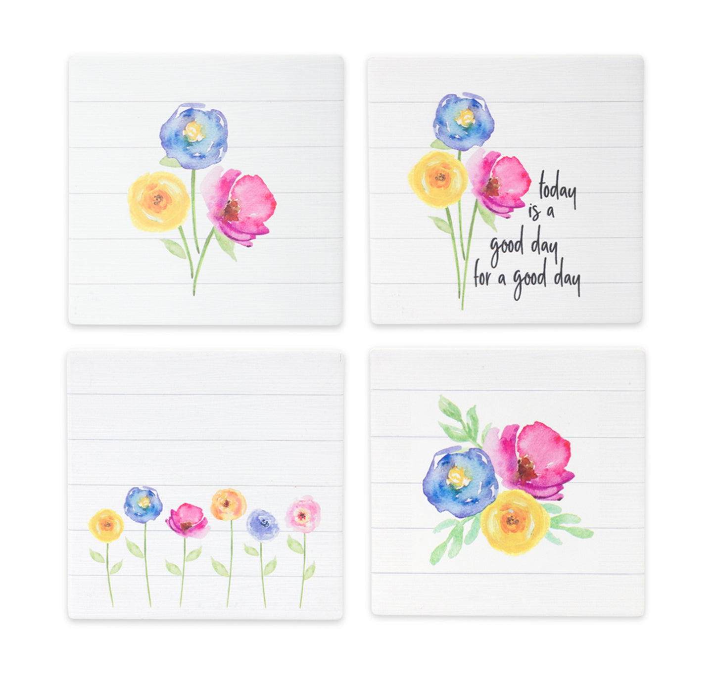 Floral Tile Coaster (Set of 4)