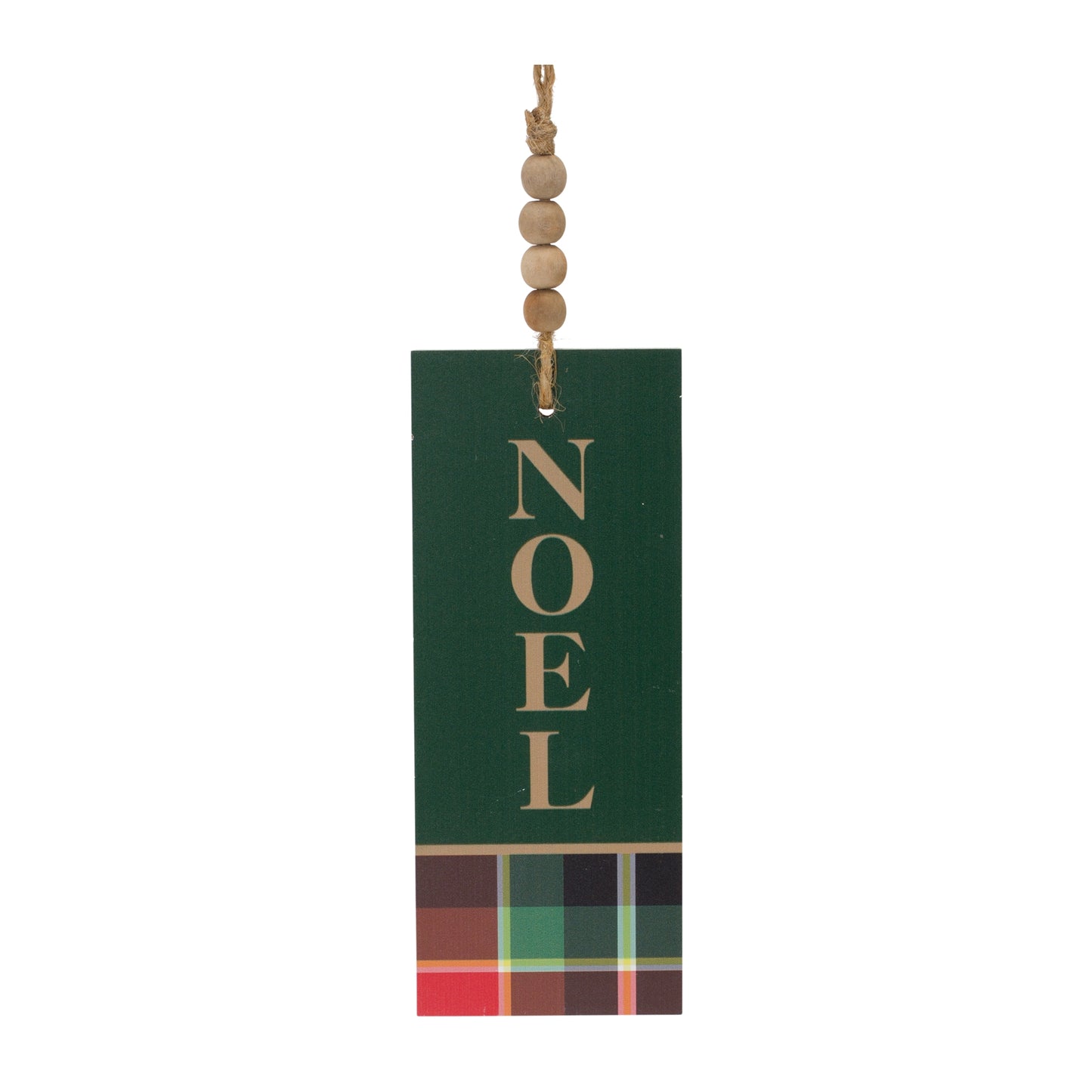 Wood Sentiment Tag Ornament (Set of 12)