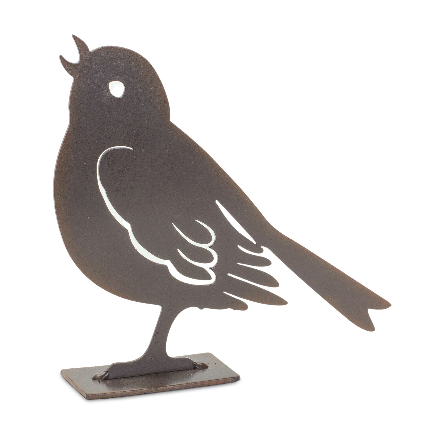 Metal Cut Out Bird Figurine (Set of 4)