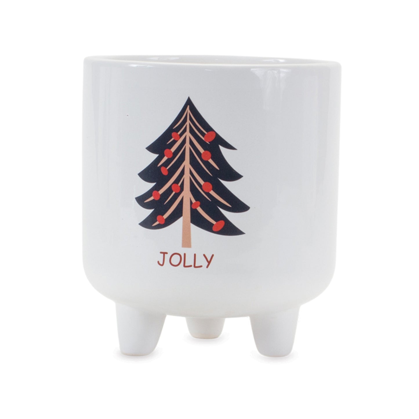 Footed Pine Tree Planter (Set of 3)