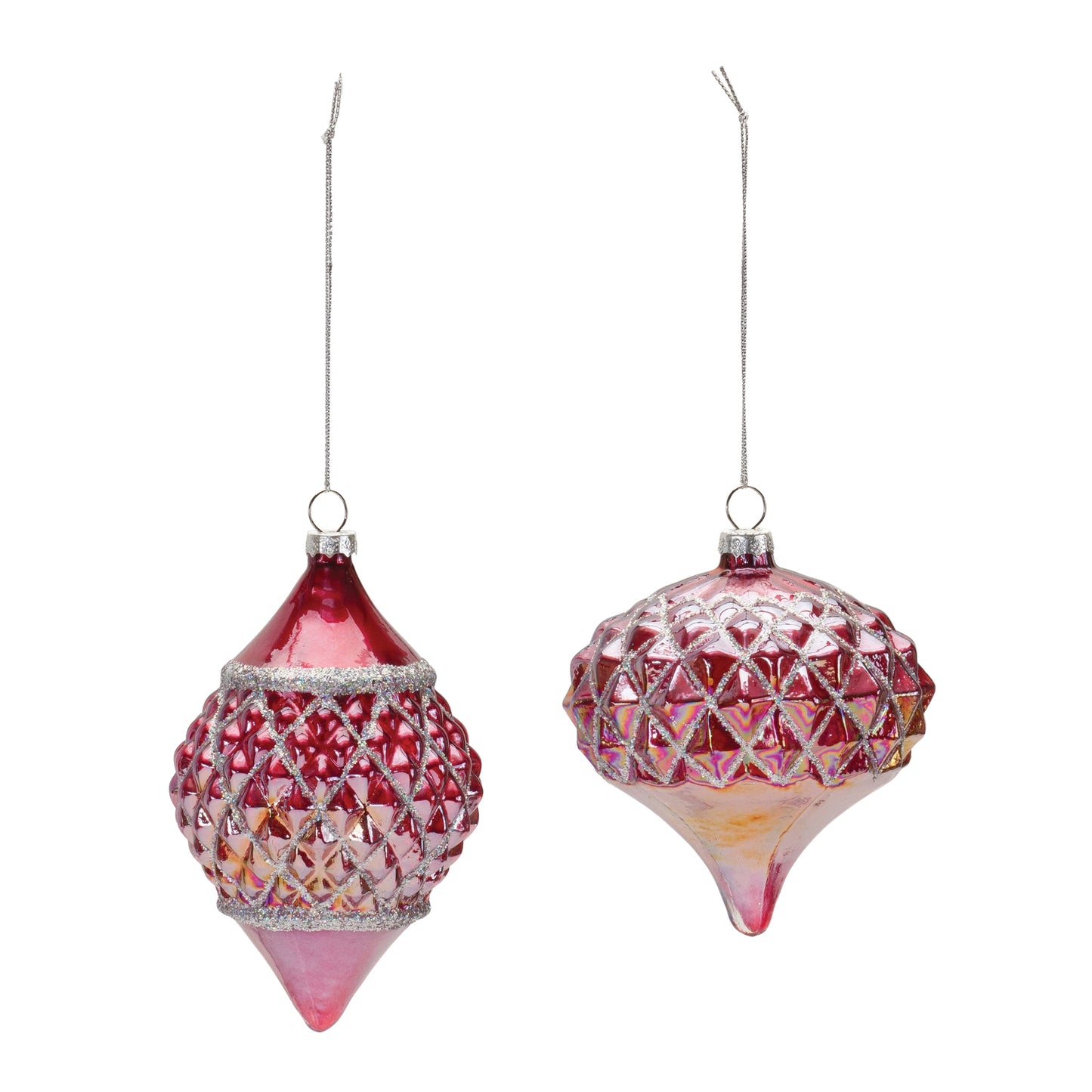 Irredescent Glass Ornament (Set of 6)