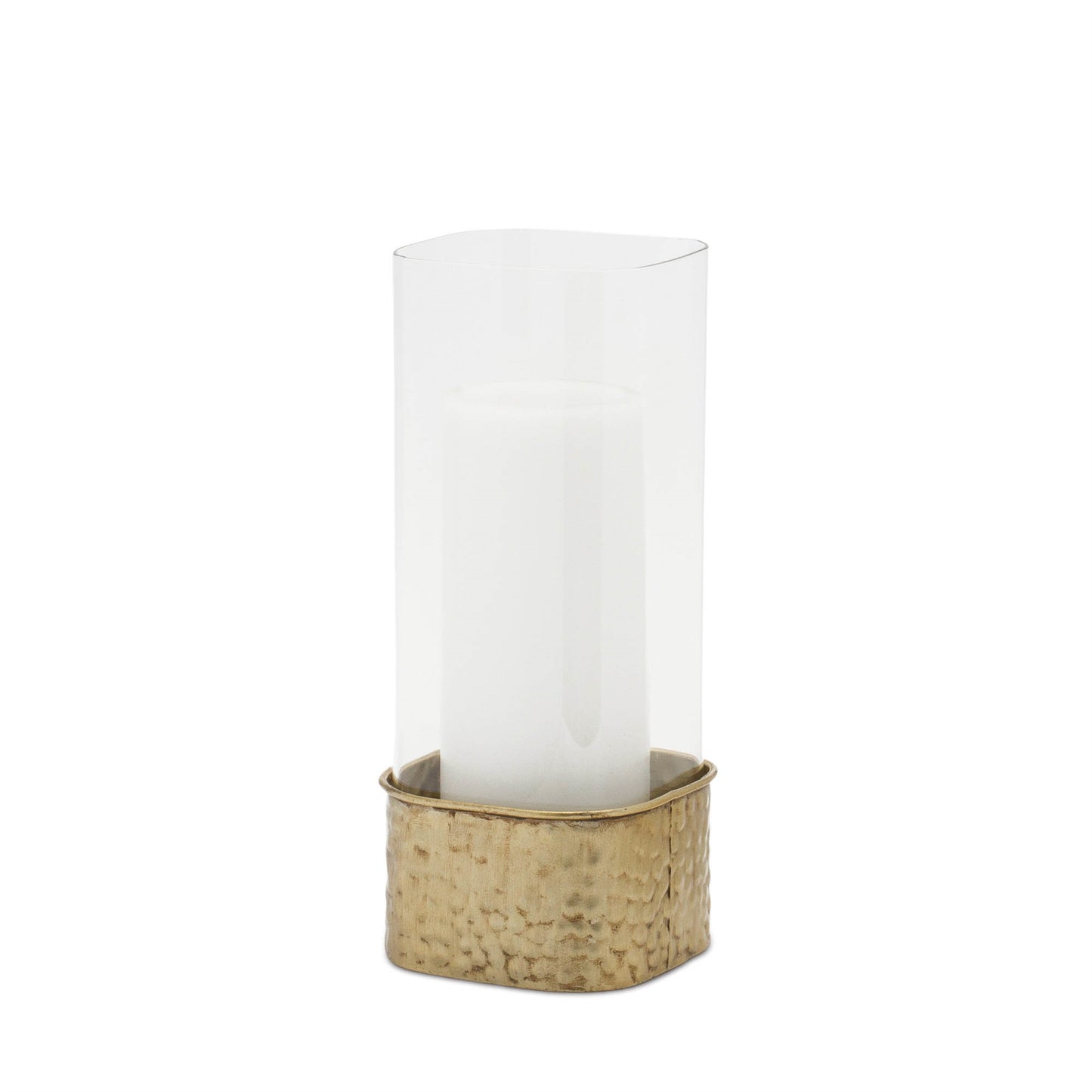 Hammered Metal Candle Holder (Set of 2)