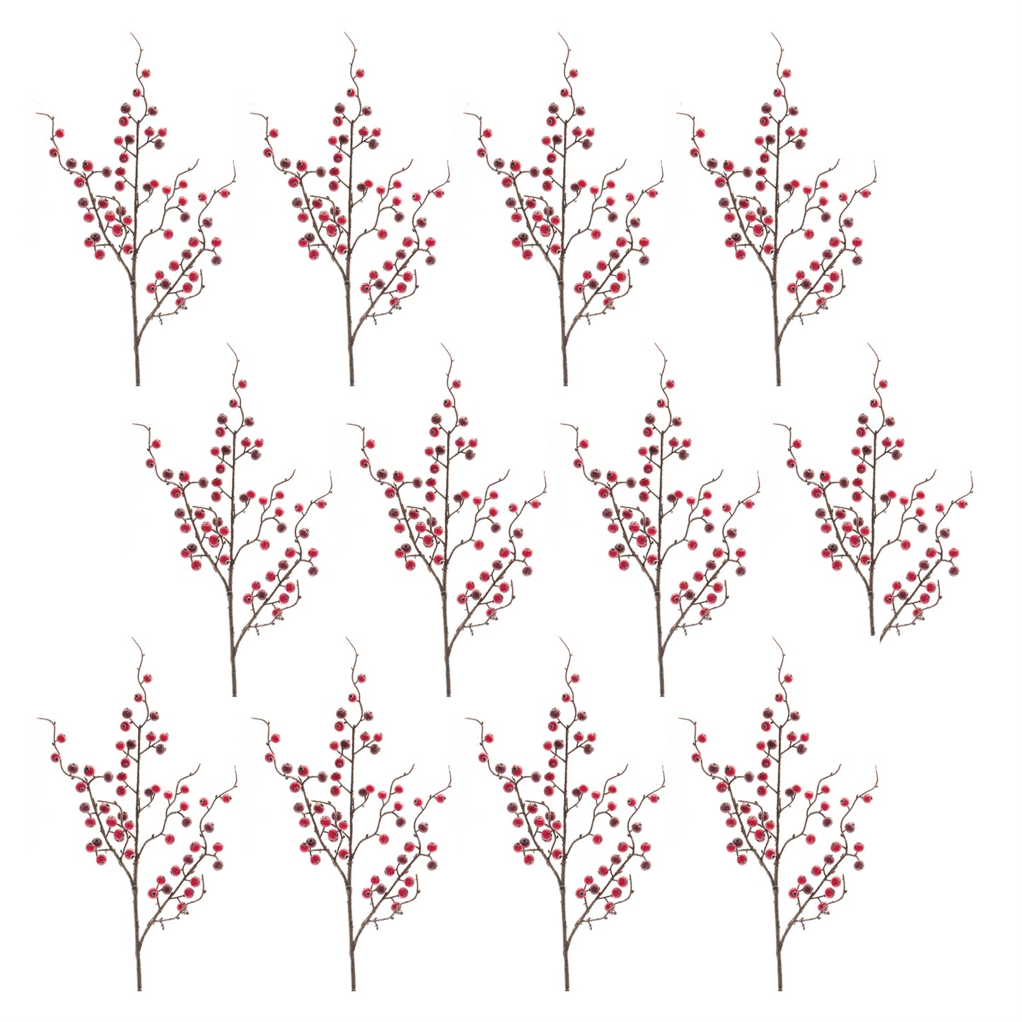 Iced Berry Twig Spray (Set of 12)