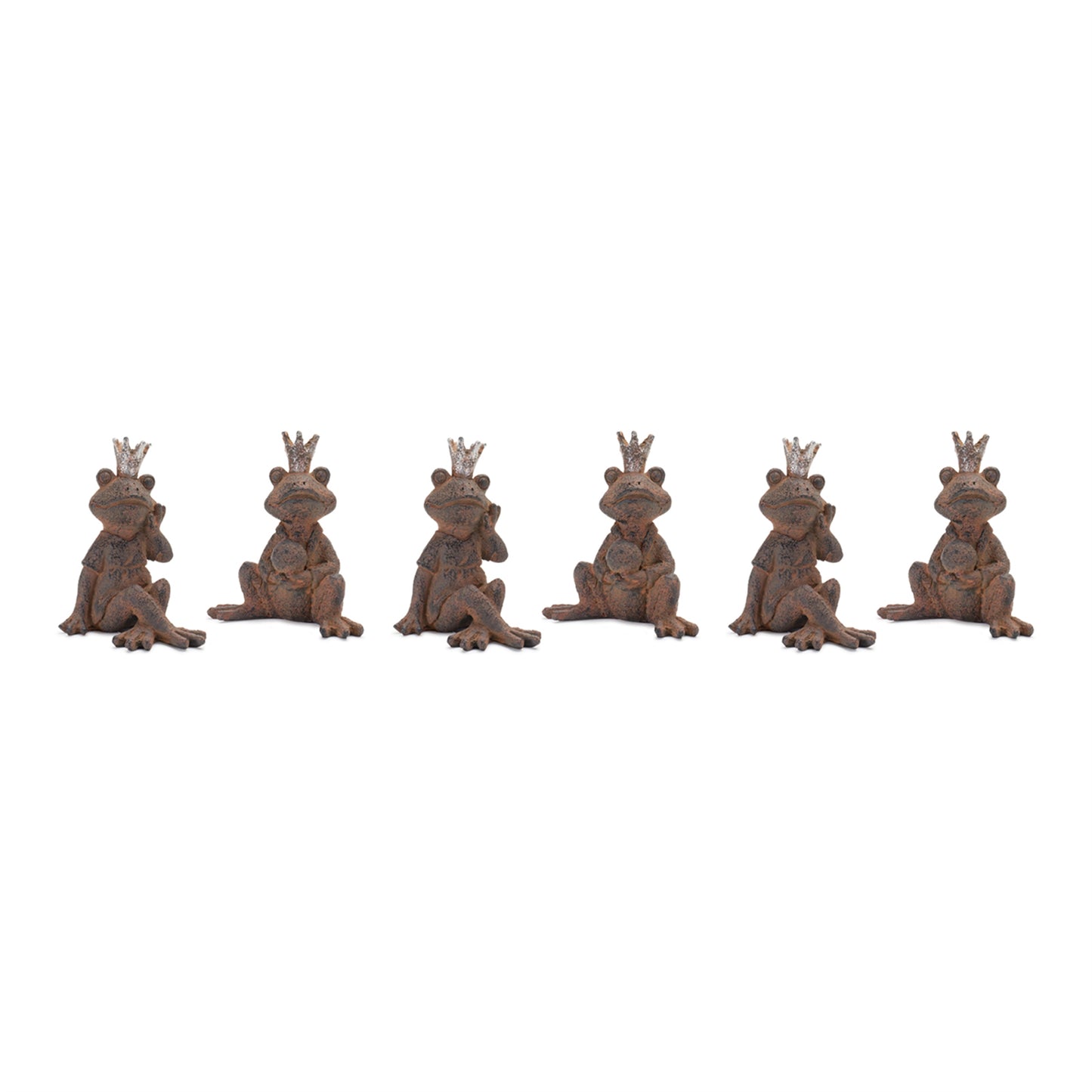 Royal Sitting Frog Figurine (Set of 6)