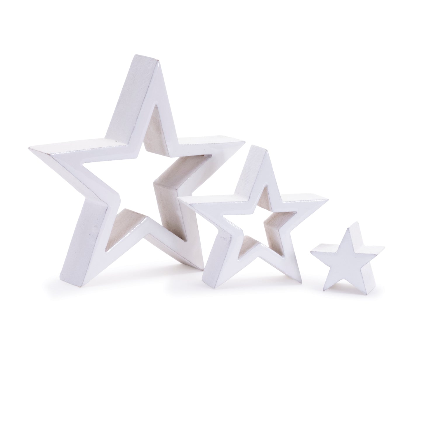 Wood Triple Star Puzzle (Set of 2)