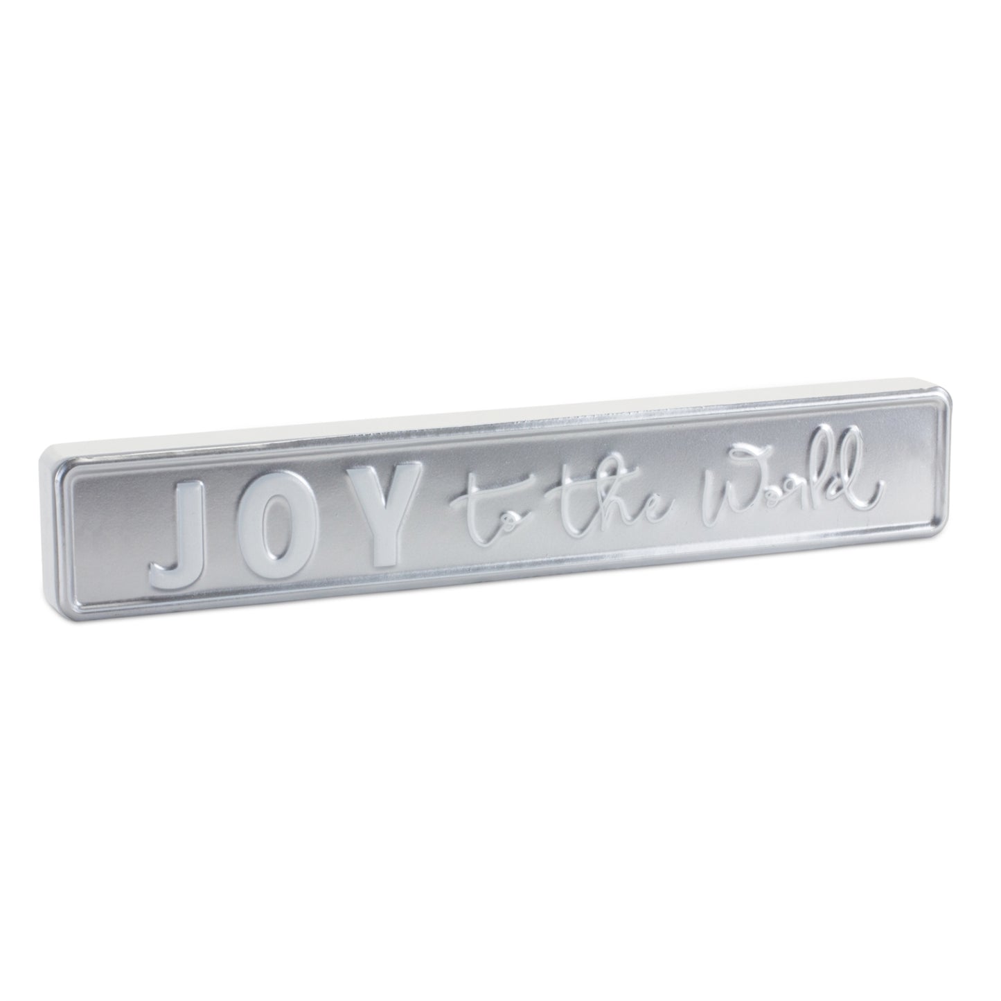 Metal Holiday Sentiment Sign (Set of 2)