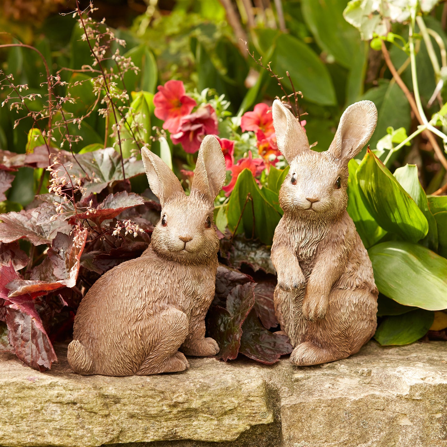 Garden Bunny Rabbit Figurine (Set of 3)