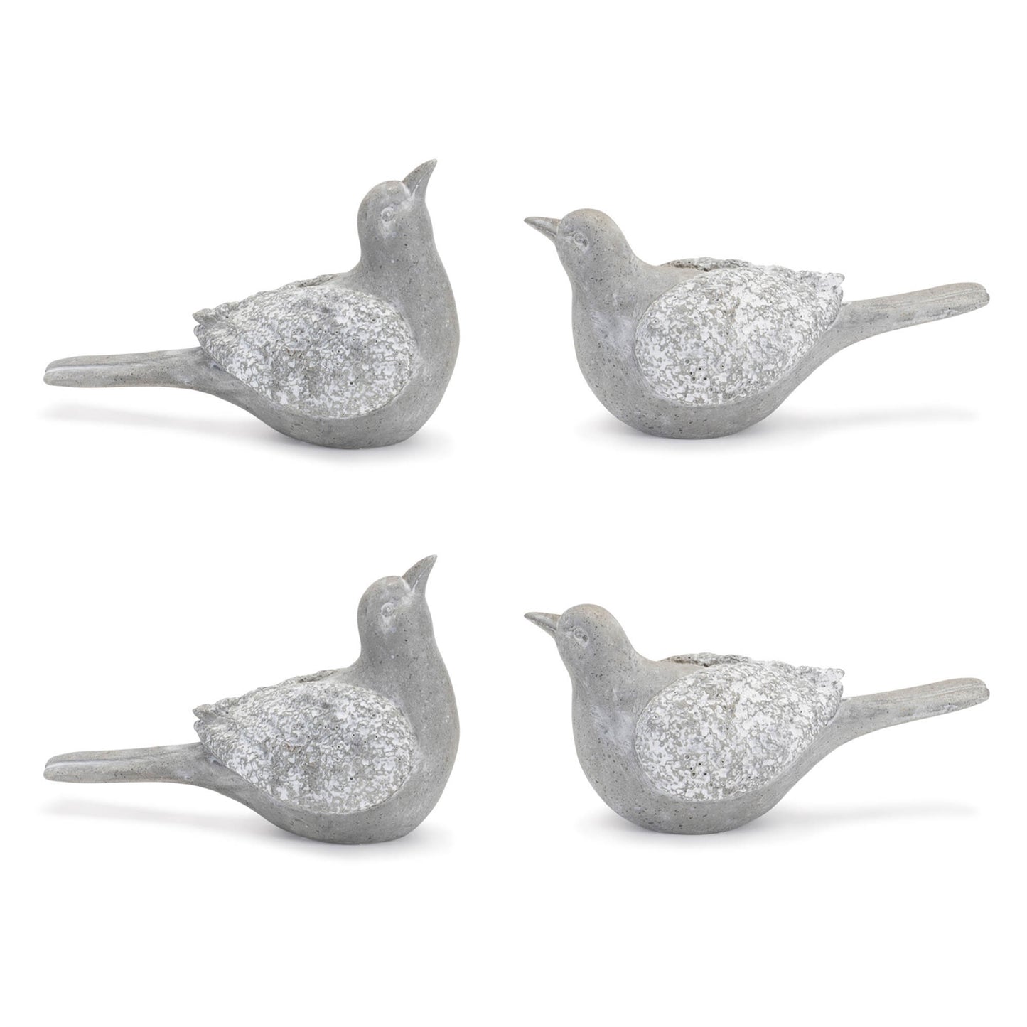 Stone Garden Bird Figurine (Set of 4)