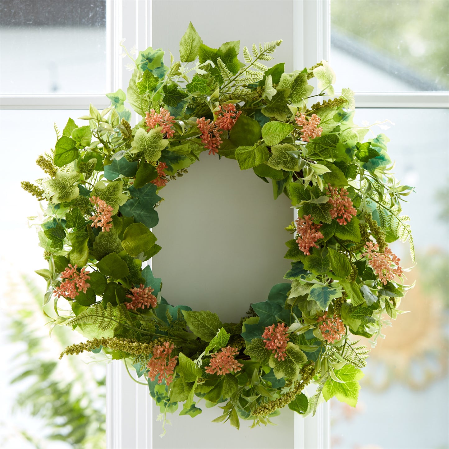 Mixed Seeded Foliage Wreath 24"D