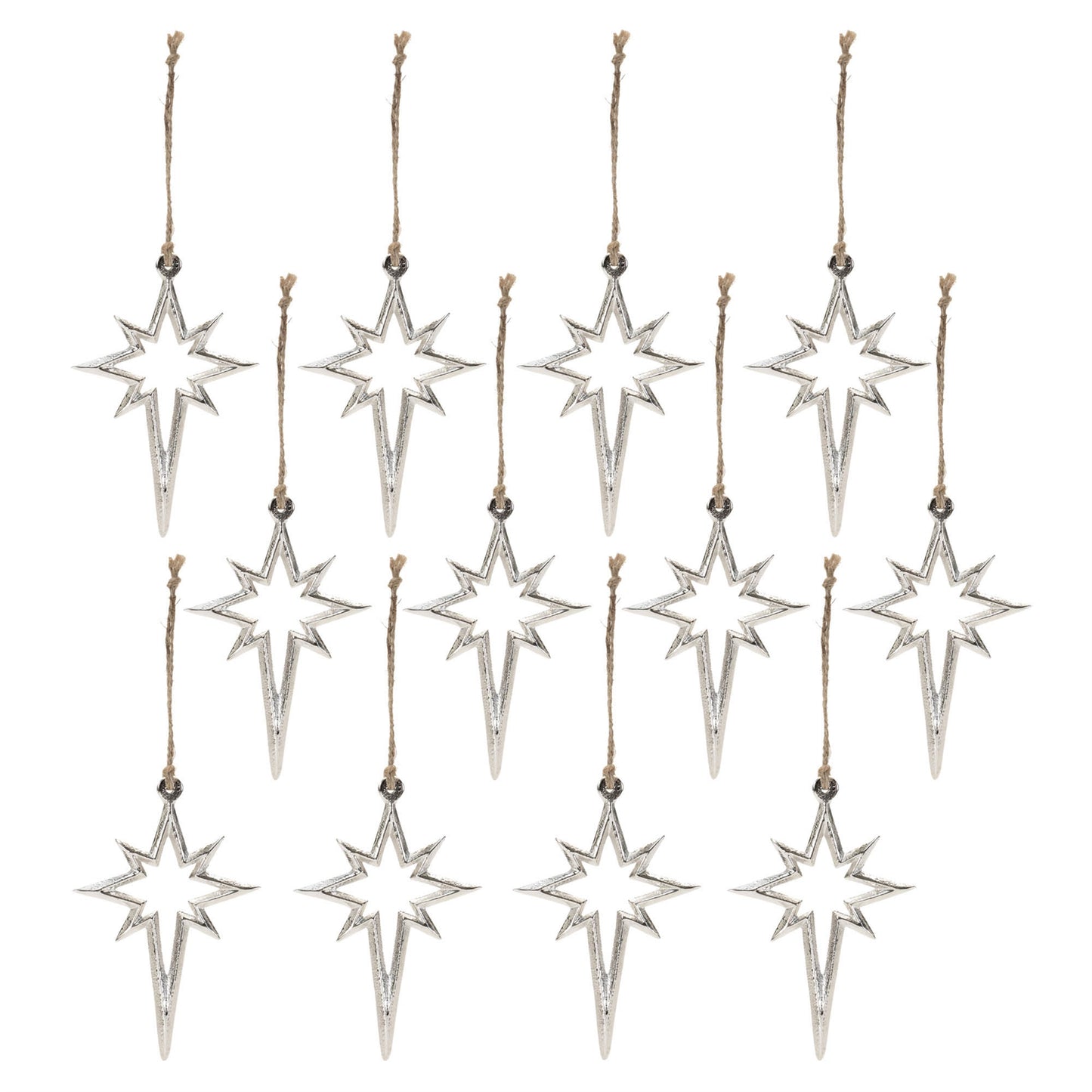 Metal Star Ornament (Set of 12)