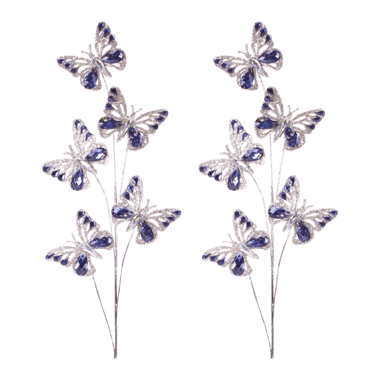 Jeweled Butterfly Spray (Set of 2)