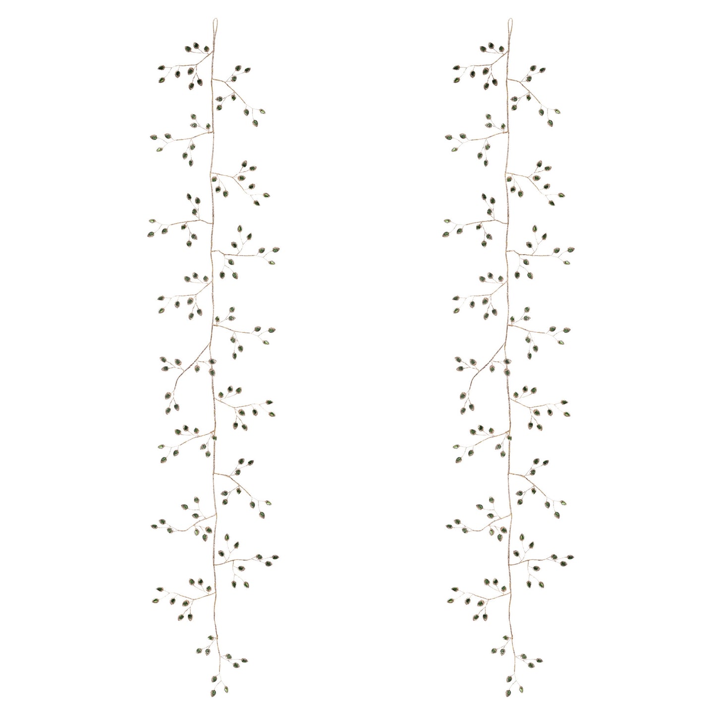 Jeweled Bead Leaf Garland (Set of 2)