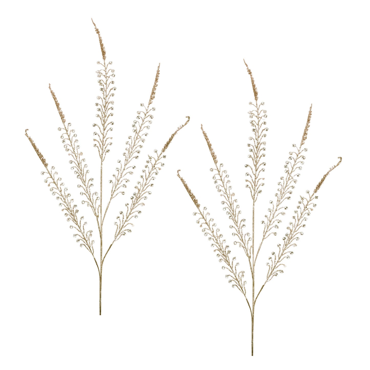 Beaded Fern Spray (Set of 2)