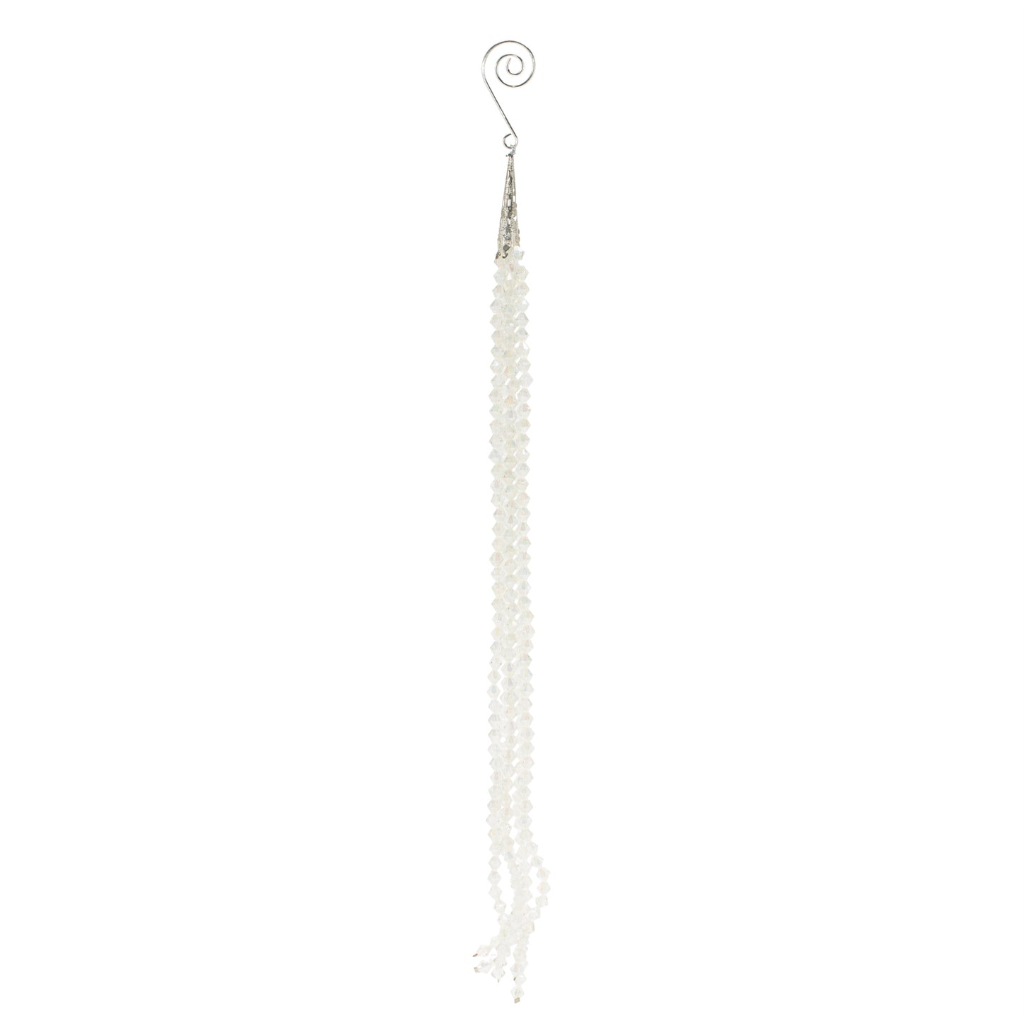 Iridescent Bead Drop Ornaments – Set of 12