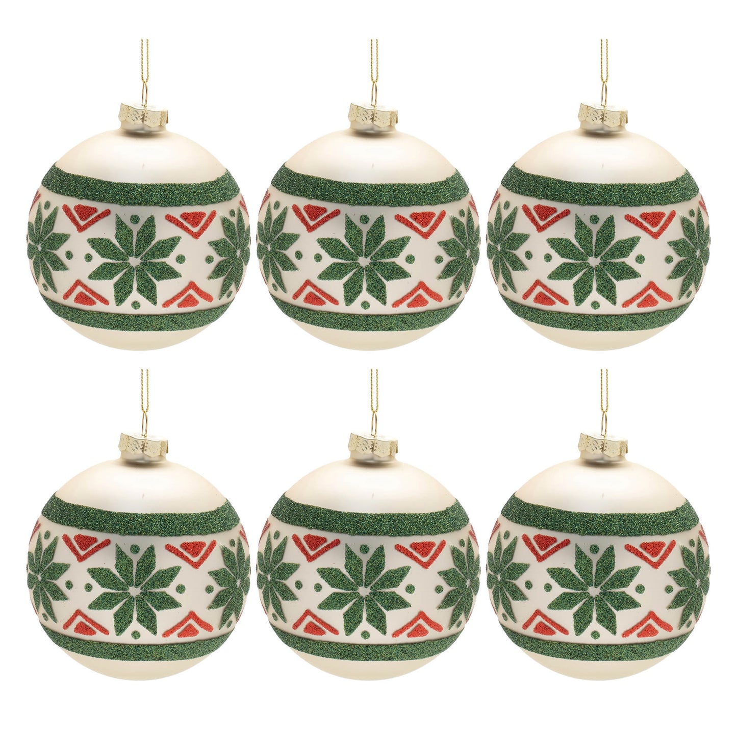 Nordic Glass Ball Ornament (Set of 6)