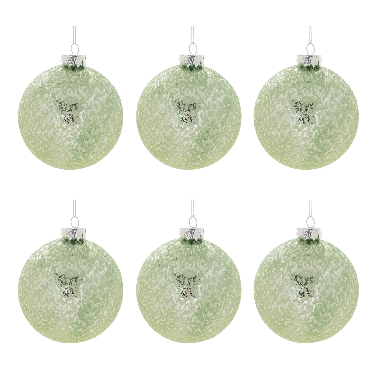 Beaded Glass Ball Ornament (Set of 6)
