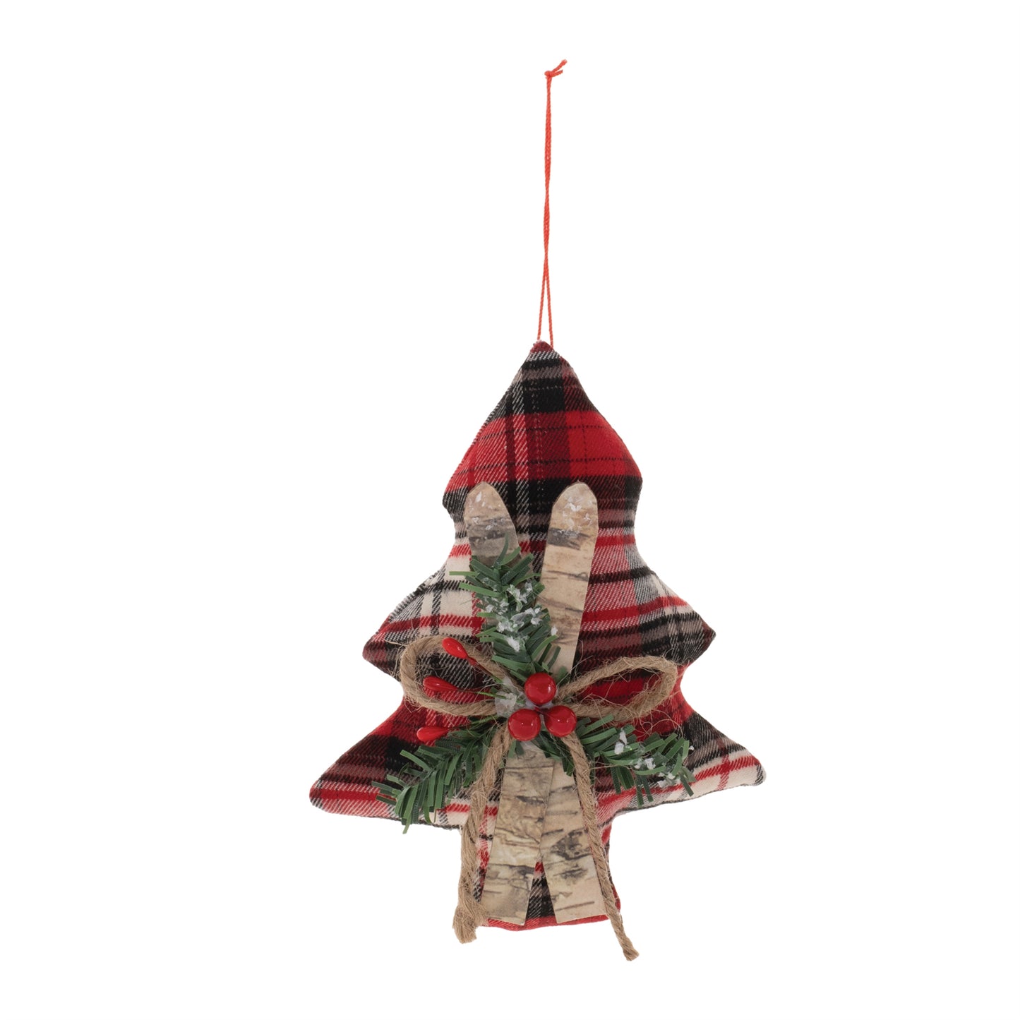 Tree w/Skis Ornament (Set of 12)