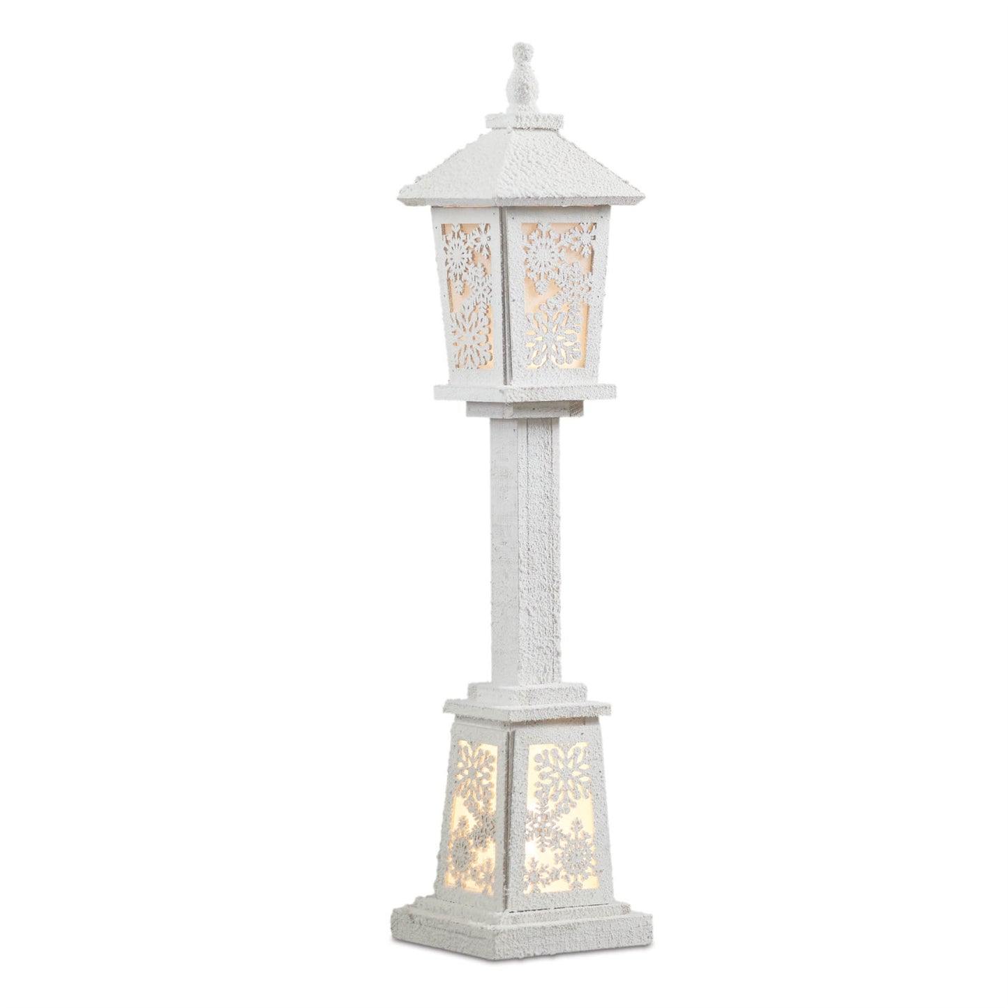 LED Winter Lantern Post 32"H