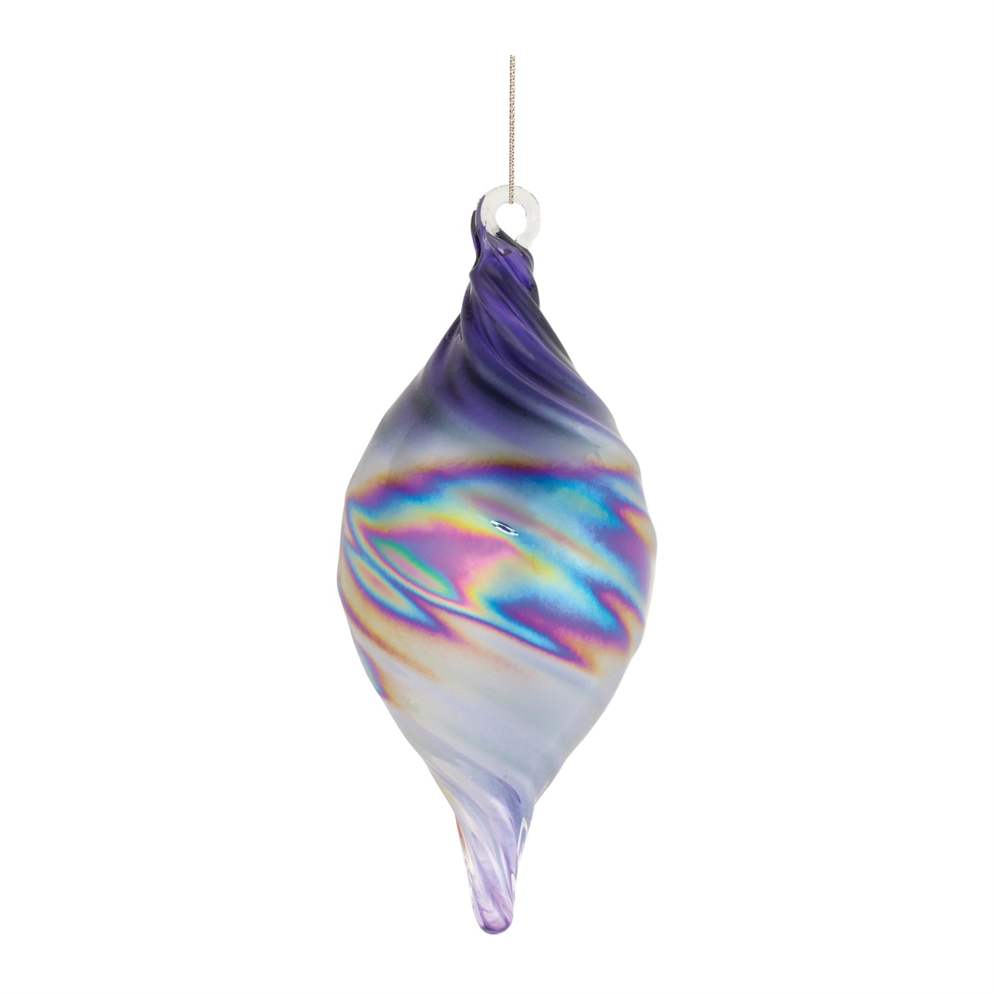 Purple Iridescent Ornaments (Set of 12)