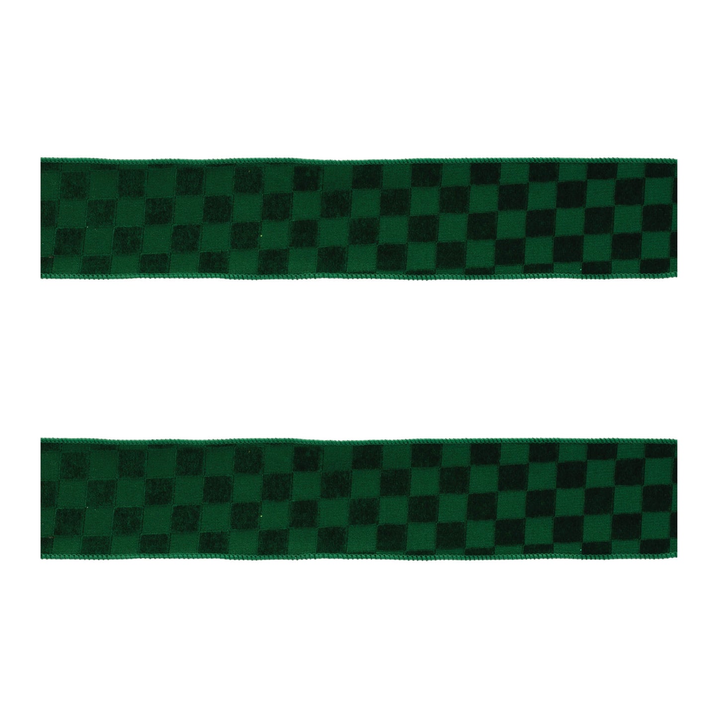 Checkered Texture Wired Ribbon (Set of 2)