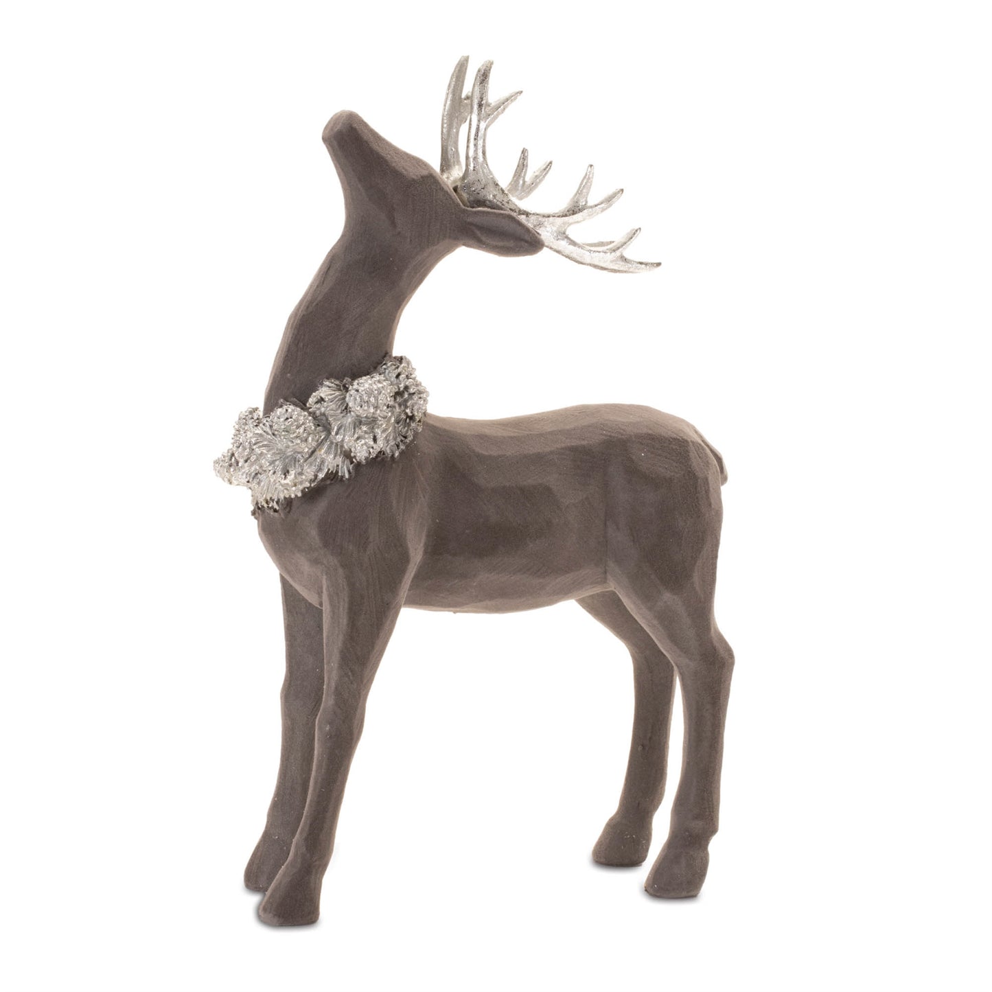 Velvet Holiday Deer Figurine (Set of 2)