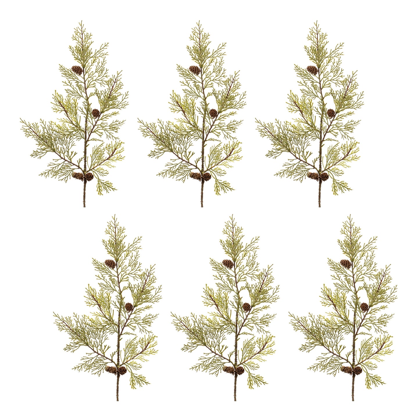 Pine and Pinecones Spray (Set of 6)