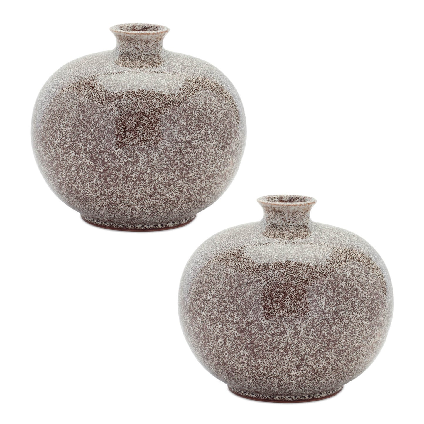 Speckled Ceramic Bottle Vase (Set of 2)