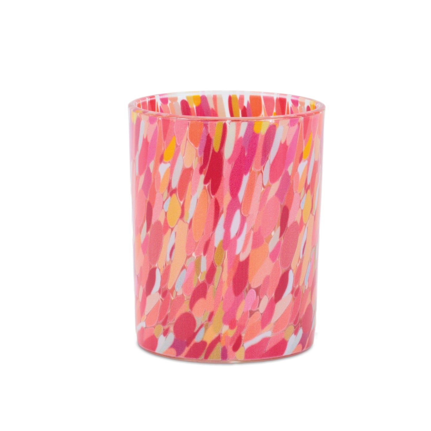 Painted Glass Candle Holder (Set of 2)