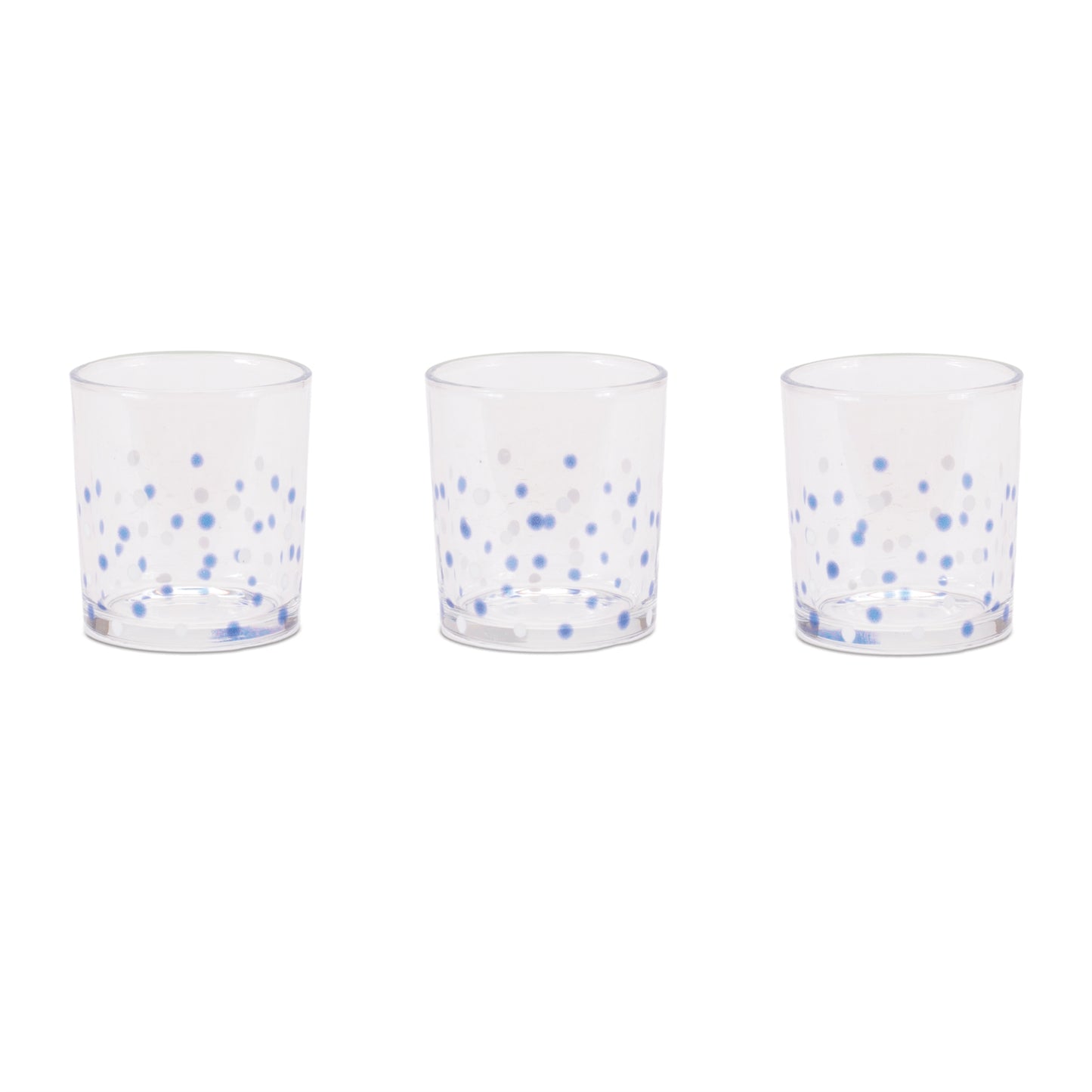 Dotted Glass Votive Candle Holder (Set of 3)