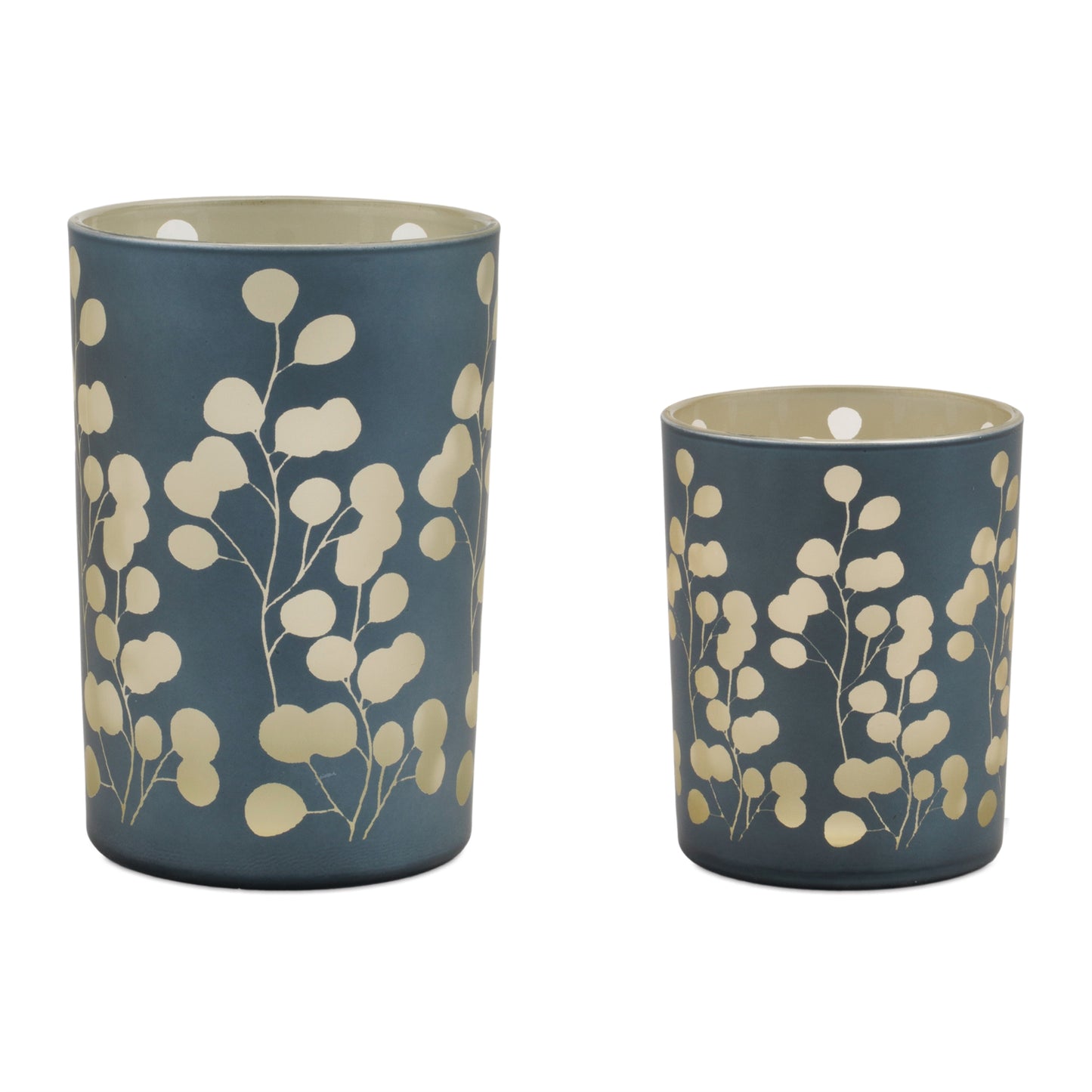 Frosted Foliage Candle Holder (Set of 2)