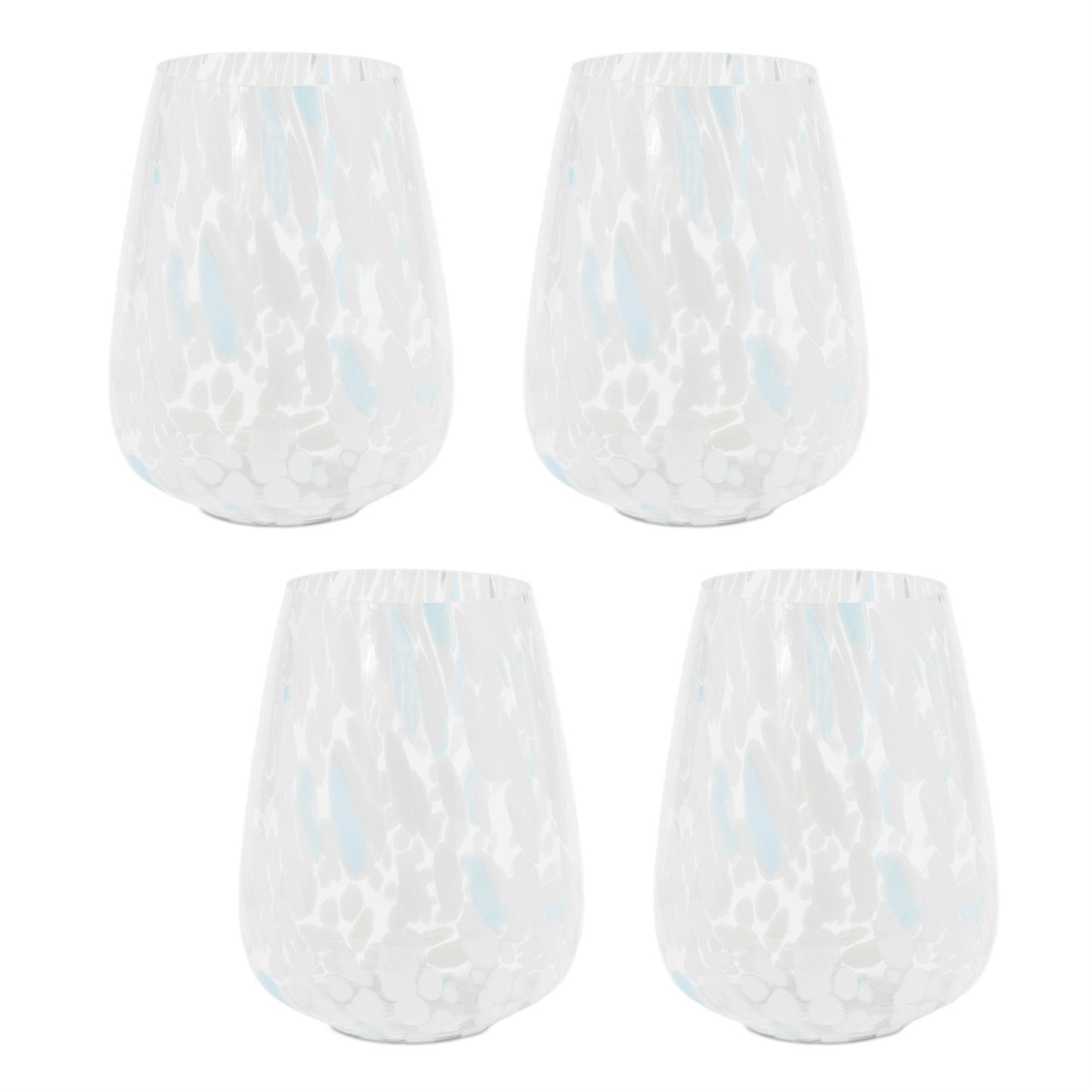 Painted Glass Candle Holder Vase (Set of 4)