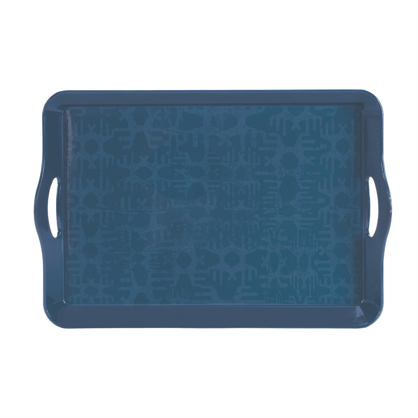 Abstract Geometric Print Tray 17"L