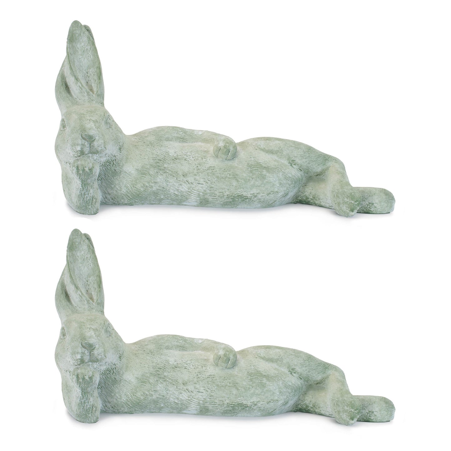 Laying Rabbit Figurine (Set of 2)