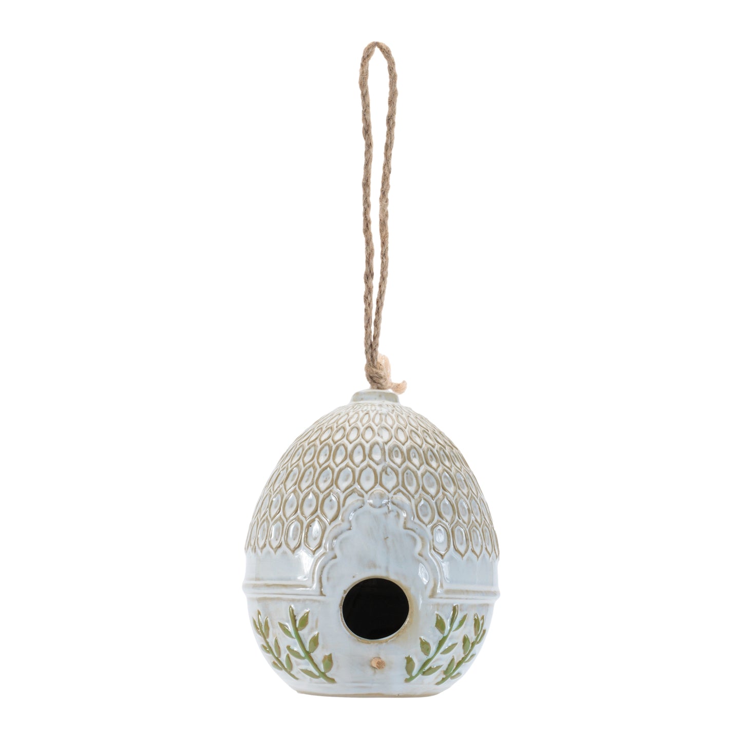 Ornate Porcelain Birdhouse (Set of 2)