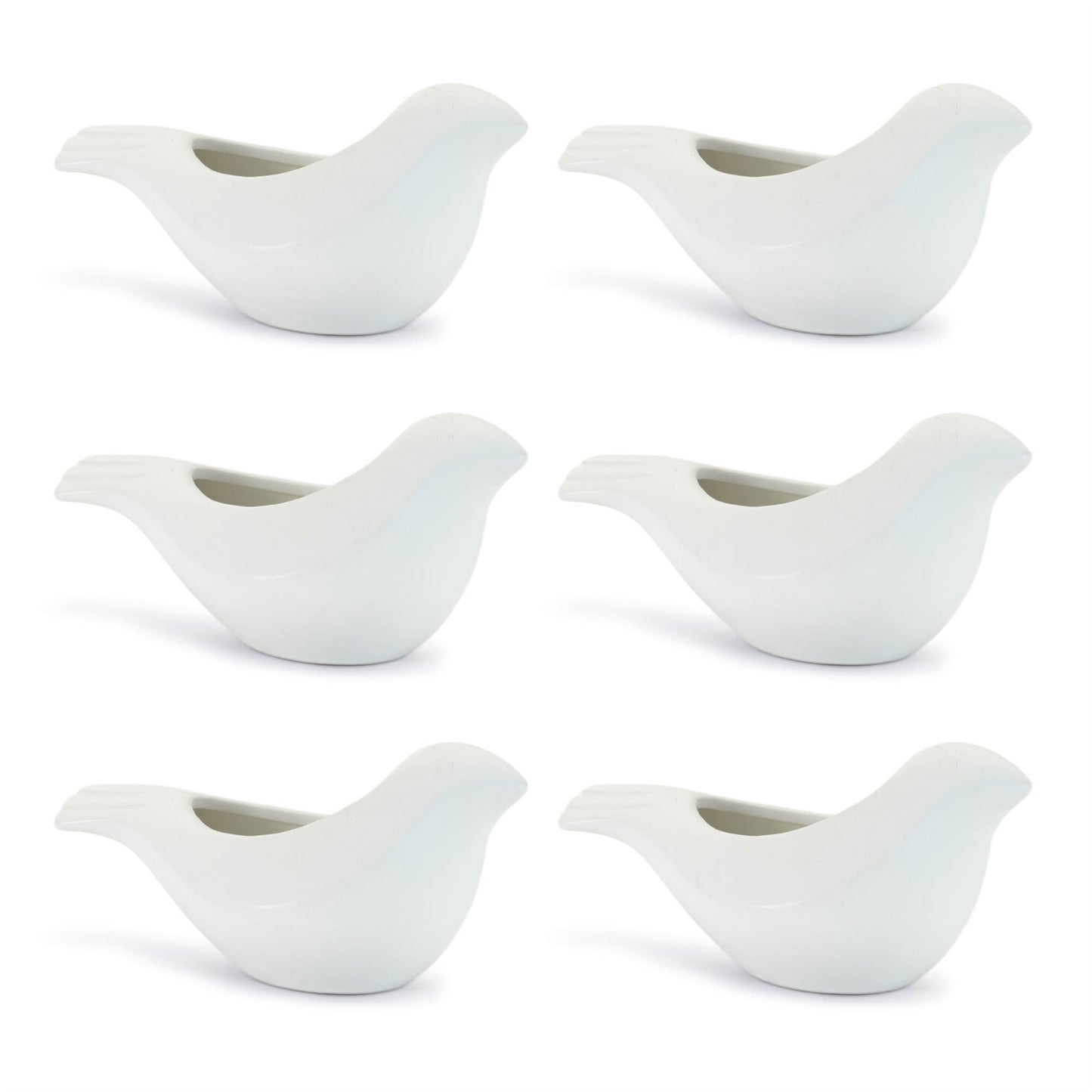 Ceramic Bird Planter (Set of 6)