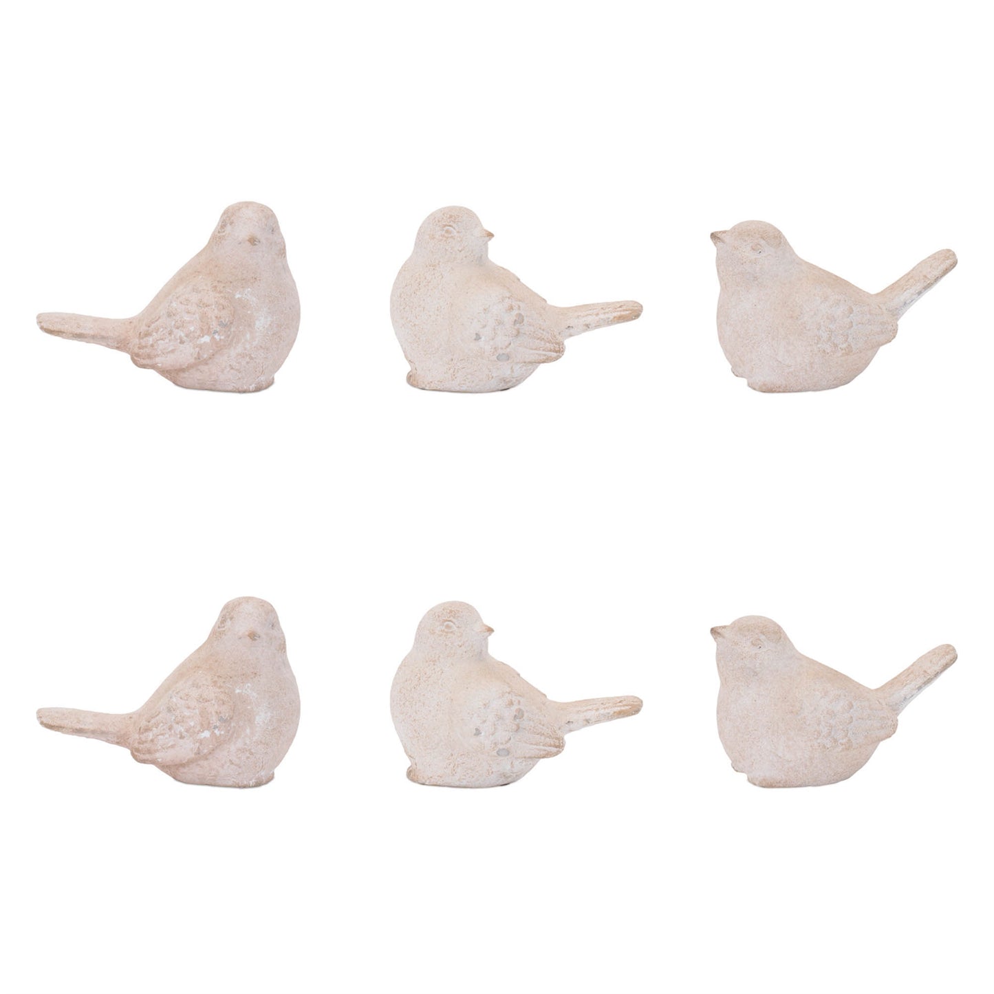 Distressed Bird Figurine (Set of 6)