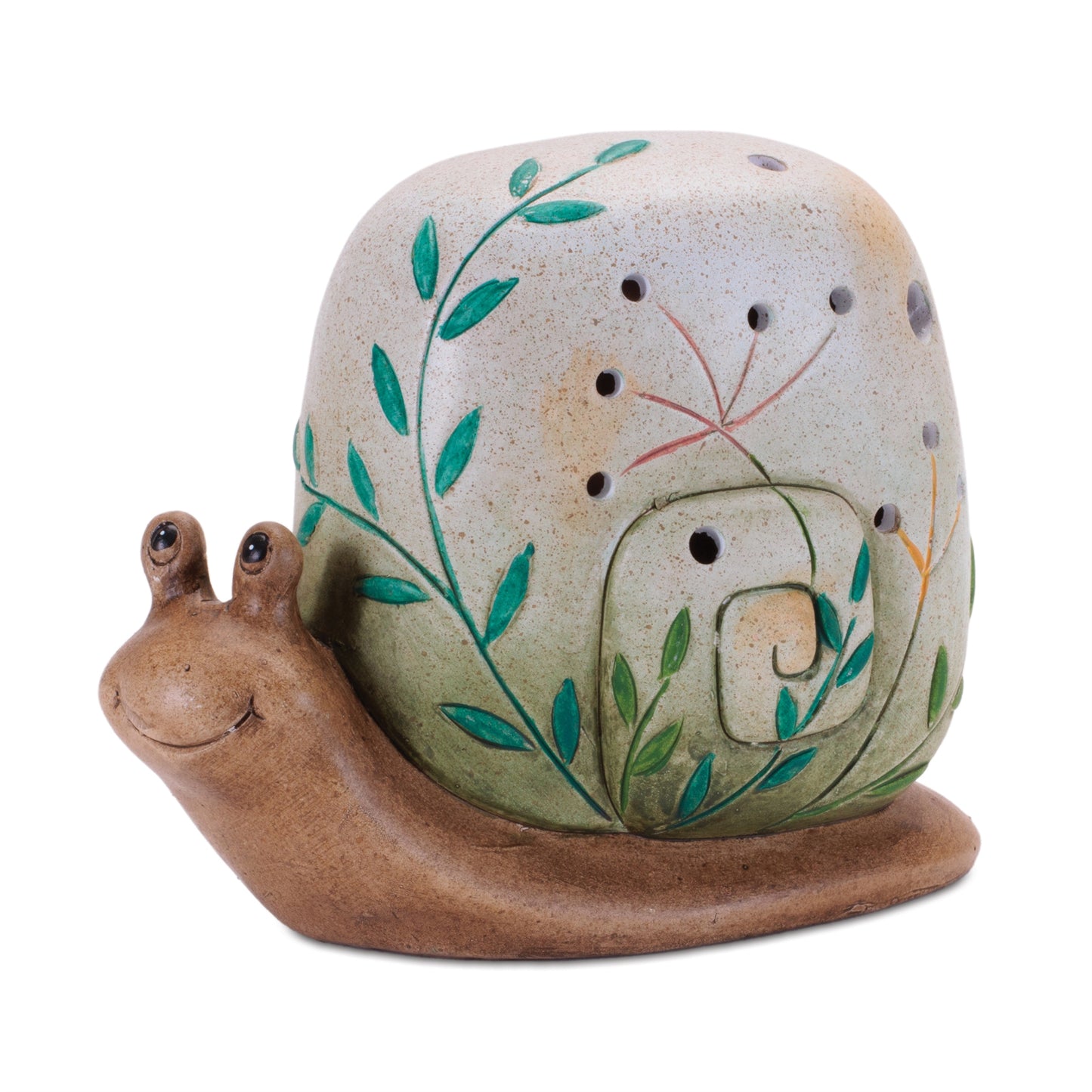 Terra Cotta Frog and Snail Decor (Set of 2)