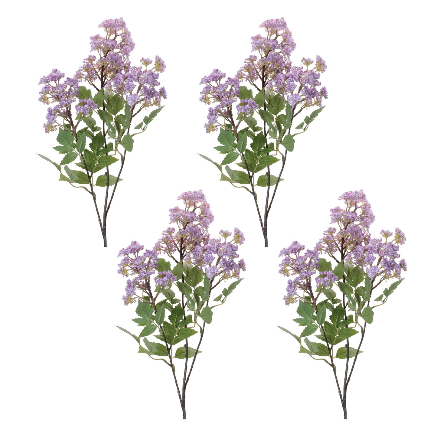 Lilac Floral Spray (Set of 4)