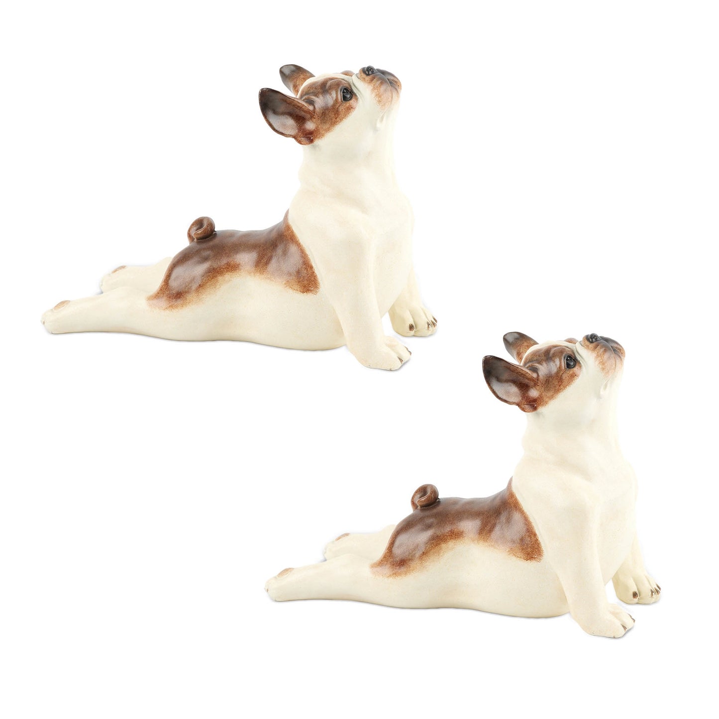 Yoga Dog Statue (Set of 2)