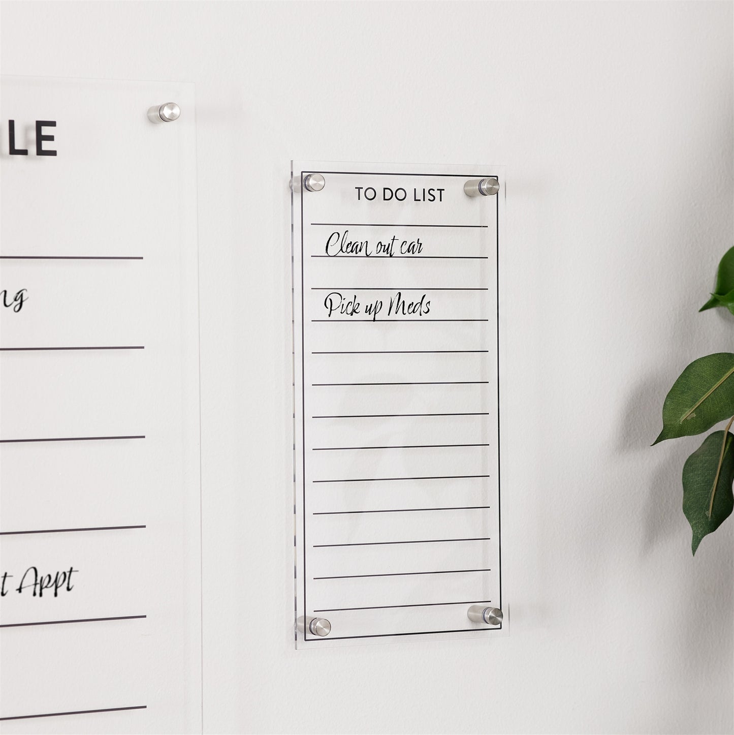 Acrylic Dry Erase To-Do List 13"H