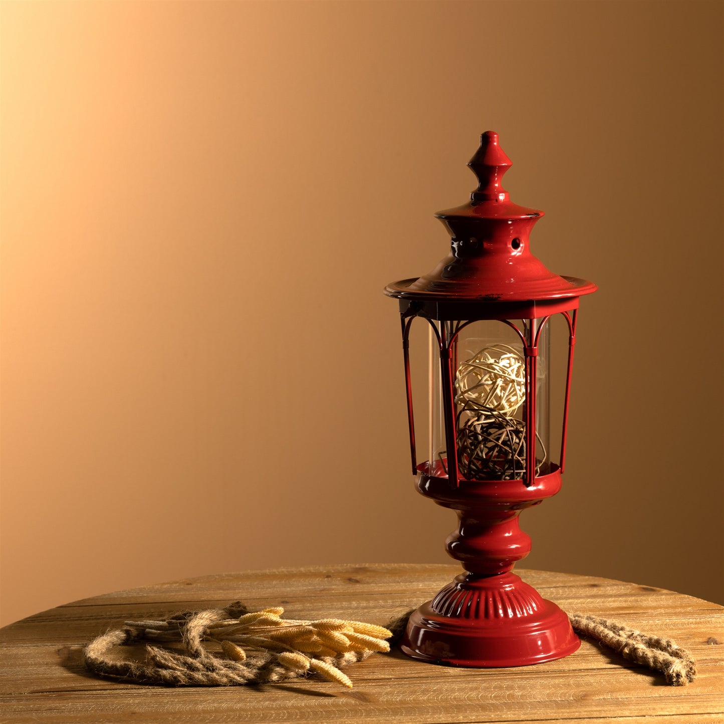 Traditional Lantern Post Tabletop Candle Holder (Set of 2)