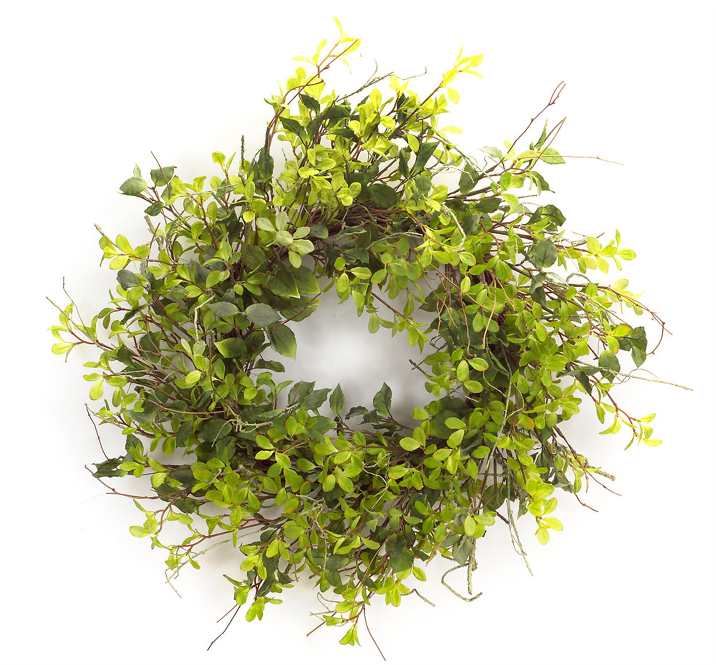 Oversized Mixed Foliage Twig Wreath 30"D