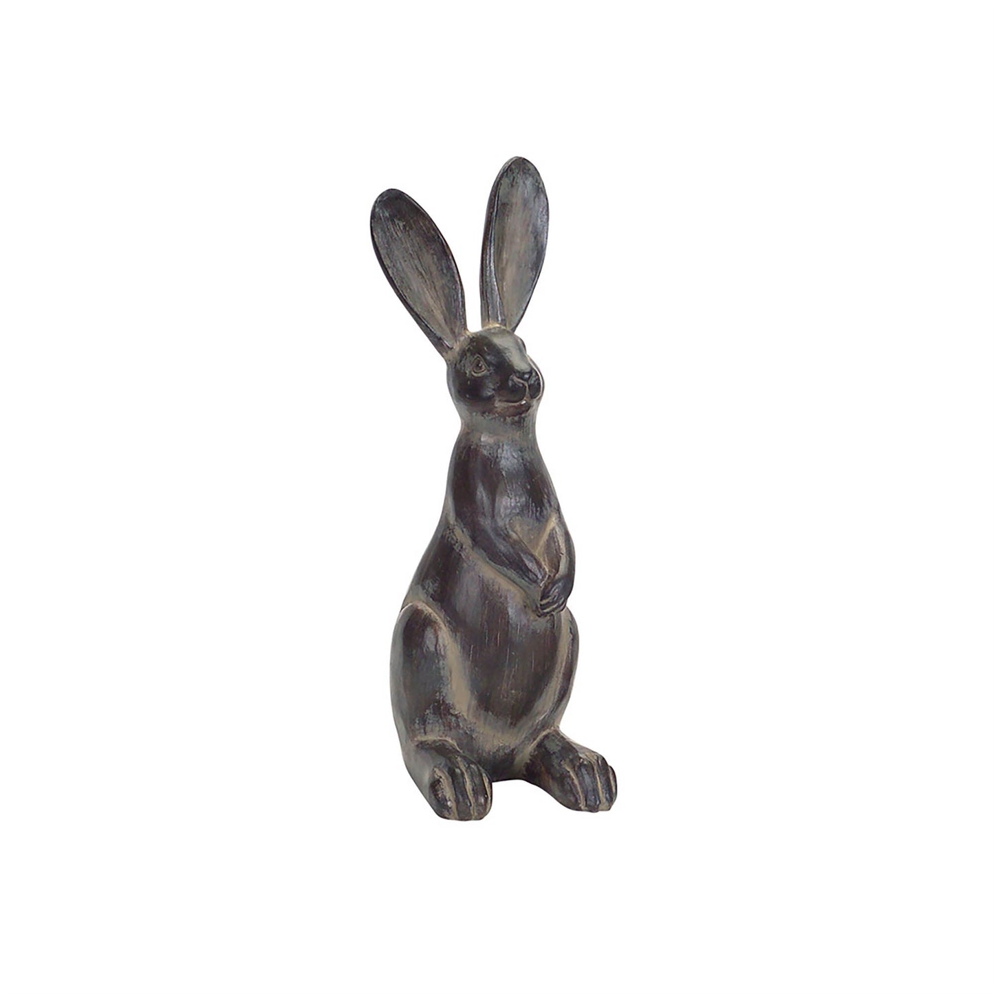 Brown Long Ear Rabbit Statue (Set of 2)