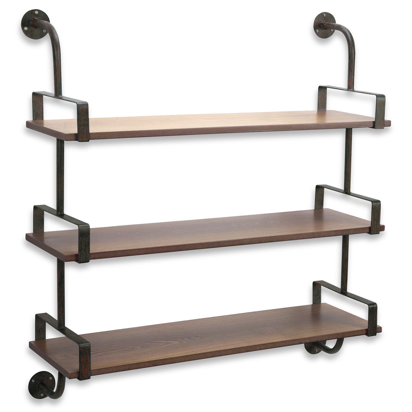 Triple Shelf Wall Rack 34.25"H