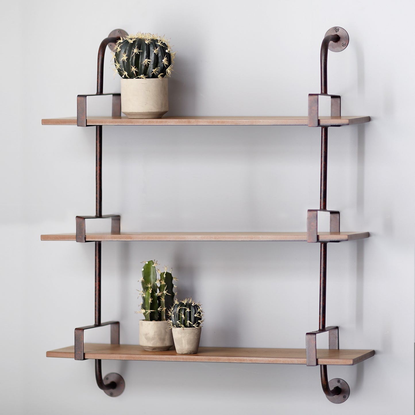 Triple Shelf Wall Rack 34.25"H