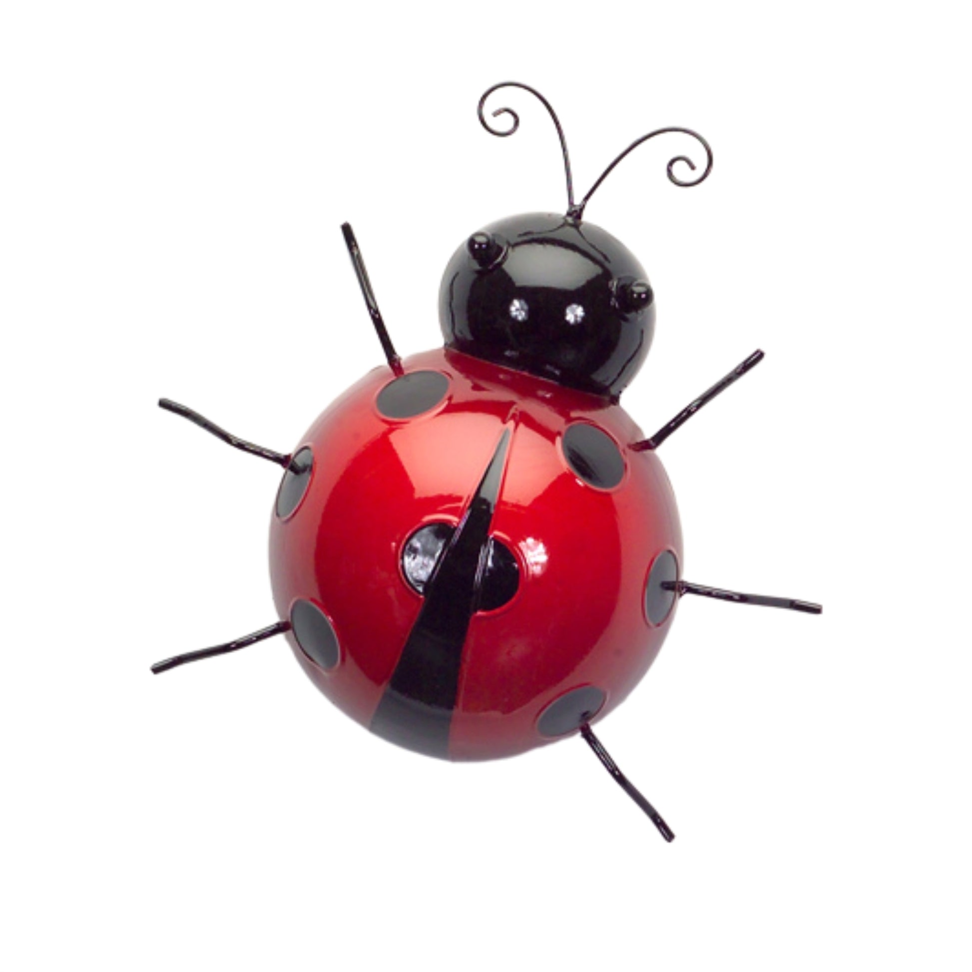 Metal Lady Bug Garden Decor (Set of 6)