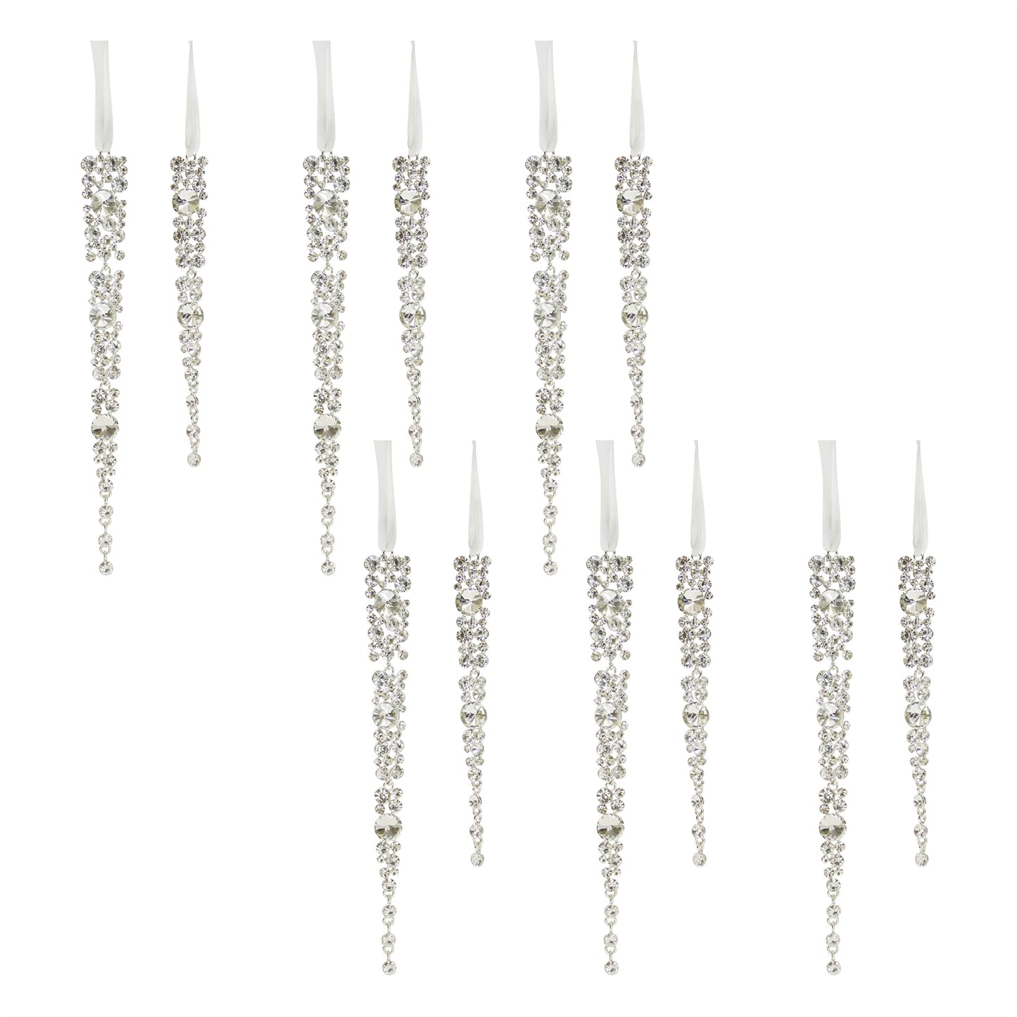 Jewel Icicle Drop Ornament (Set of 12)